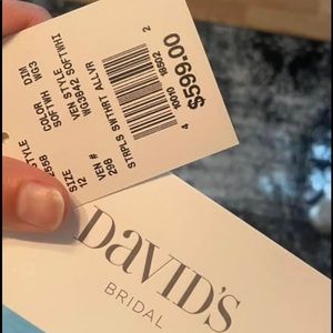 White David’s bridal wedding dress